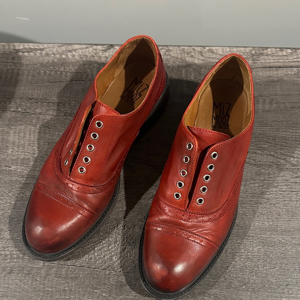 Miz Mooz Rich Red Oxfords